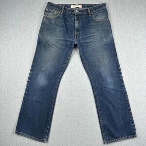 Vintage Levi 517 Jeans Boot Cut Mens 36x30 Y2K Blue Faded Western Rodeo 90s 2000
